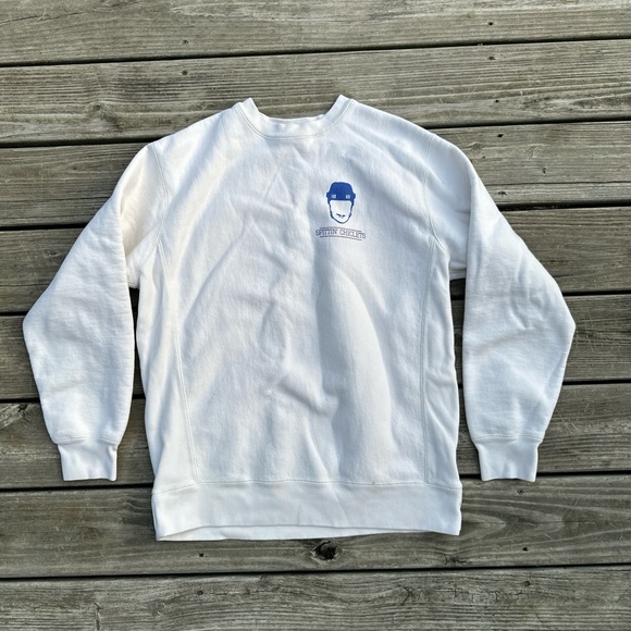 Independent Trading Company Other - Hockey With‎ Flag Barstool Sports White Crewneck Sweater